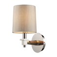 thumbnail image 1 of Jorgenson 1 Light Sconce In Taupe Wood And Polished Nickel, 1 of 1