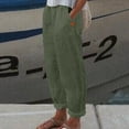 thumbnail image 2 of Pantalon Large Taille Haute en Polyester Imprimé avec Poches - Confortable pour Décontracté et Diverses Occasions, 2 of 6