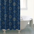 thumbnail image 4 of Blue Sun Moon Cloud Star Pattern Shower Curtain 84"x72" ,Bathroom Decorative Shower Curtains Set with 12 Hooks,Modern Waterproof Washable Shower Curtain, 4 of 6