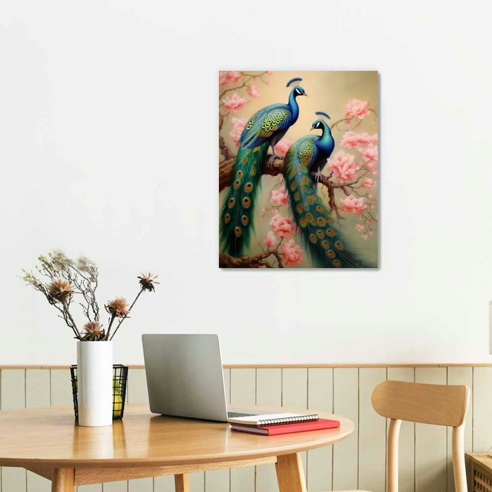 画材 Peacockesque W2FA18 | Facets Peacock Blue Modern Crinkled Geometric