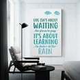 thumbnail image 3 of Life Isnt About Waiting The Storm to Pass, Abstract Wall Decor, Nursery Print, Dining Room Print, I Poster for Room Aesthetics Canvas Wall Art Poster, 3 of 8
