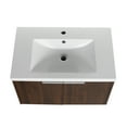thumbnail image 6 of BNK 30 inch Bathroom Vanity with Sink, Wall-Mounted Bathroom Vanity, Modern Floating Vanity and Sink, Brown Bathroom Vanity Set, 6 of 17