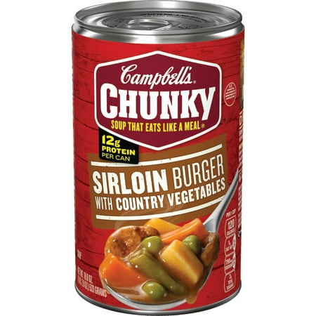 Campbell's Chunky Sirloin Burger with Country Vegetables Soup, 18.8 oz.