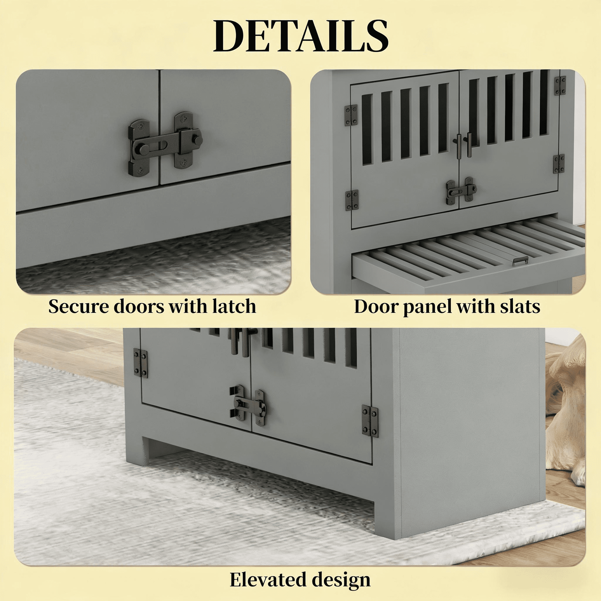 Dog Feeding Station, Dog Food Storage Cabinet