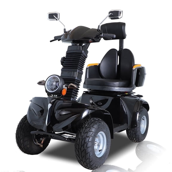 Mobility Scooters 4-Wheel Mobility Scooter with Adjustable Seat & Storage, 500 lb Limit