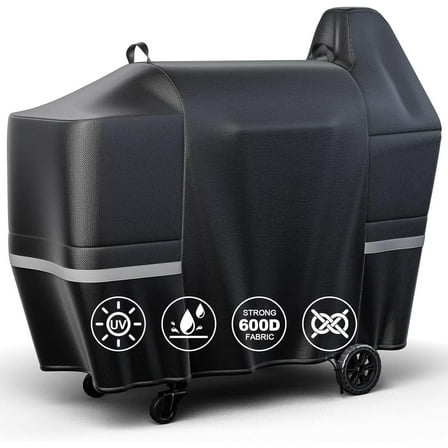 Grill Cover for Pit Boss Austin XL/Rancher XL 1000S, 1000SC, 1000SQ, 1000SC2, 1100 Pro, 1000/1100/1150 Series, Z Grill 1000 Series Wood Pellet Grills, Heavy Duty, 600D, Black