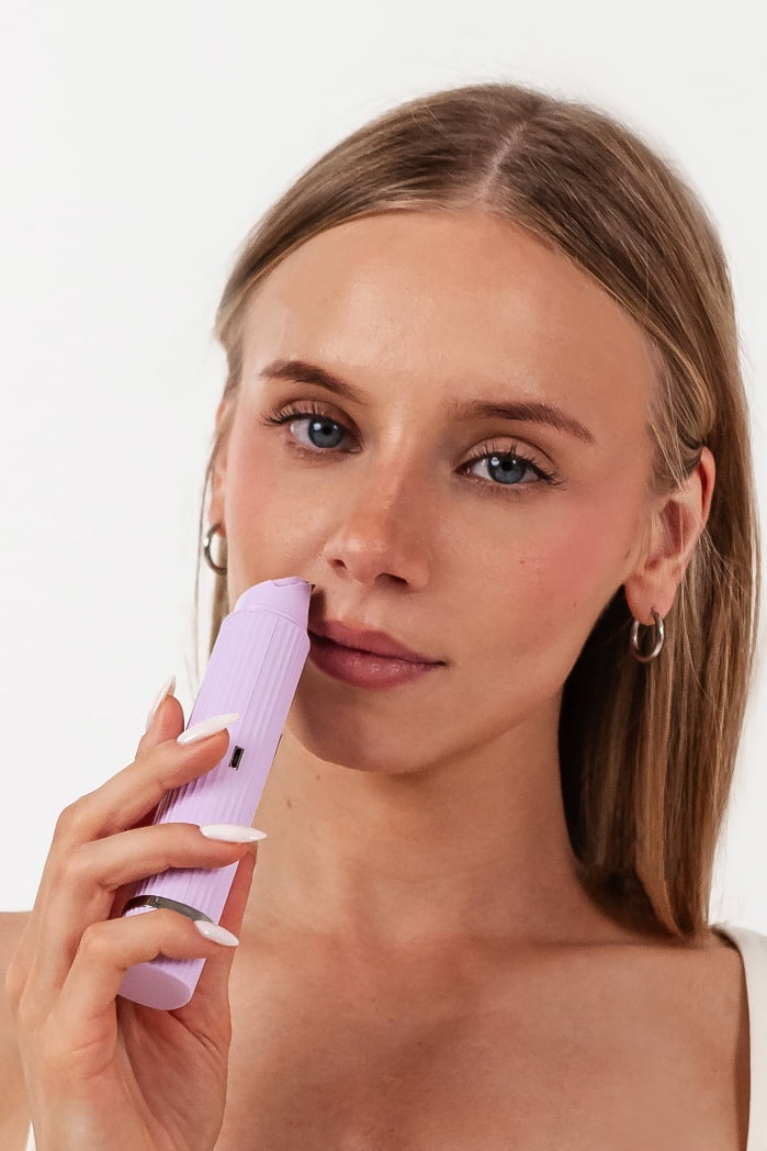 KENZZI 2-in-1 Rechargeable Body & Face Shaver, Trimmer & Circular Blade Shaver, Purple