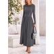thumbnail image 4 of Vestido largo PRETTYGARDEN casual de primavera de manga larga para mujer, 4 of 9
