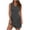 Dark Gray, variant on UVEASISHA Solid Mini Dresses for Women Sleeveless V Neck Tank Dress Side Split Formal Party Dresses Army Green M