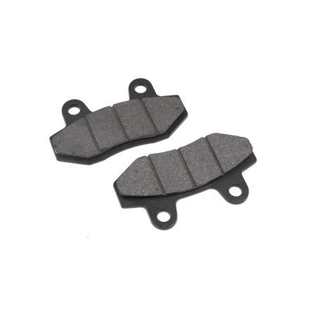 Pair Black Motorcycle Wearproof Fiber Disc Brake Pads Skins for  (Best Motorcycle Brake Pads Reviews)