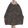 thumbnail image 1 of Couverture de Planche à Roulettes Chandail à Capuchon Surdimensionnée Couverture à Capuche Portable Couverture Chaude Chandail en Molleton pour Femmes Hommes Adolescents, 1 of 8