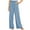 Light Blue, variant on YYDGH Women's Wide Leg Pants with Pockets High Waist Adjustable Knot Loose Casual Trousers Business Work Casual Pants Light Blue S