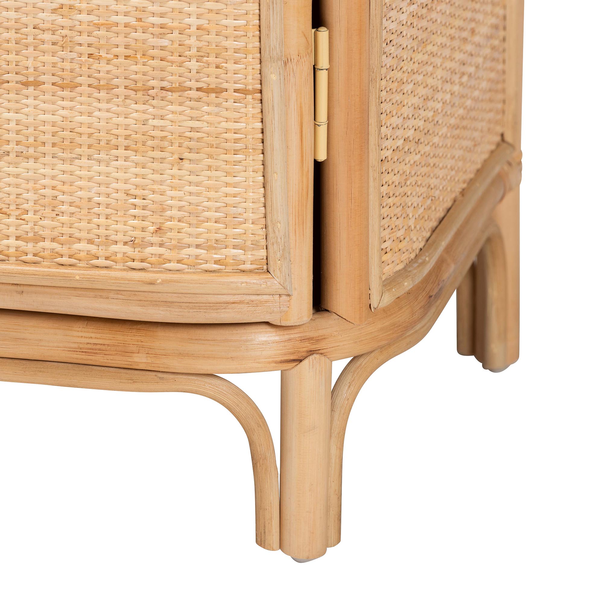 bali & pari Kiara Boho Nightstand, 1-Door, Natural
