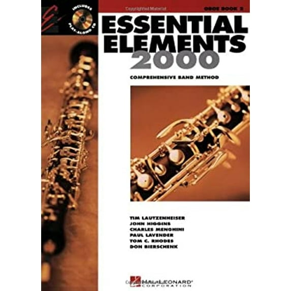 Pre-Owned Essential Elements for Band Book 2 with Eei Oboe Sheet Music Songbook Hal Leonard Concert Band Method with Online Audio Beginner Music Instruction for (Paperback) 063401286X 9780634012860