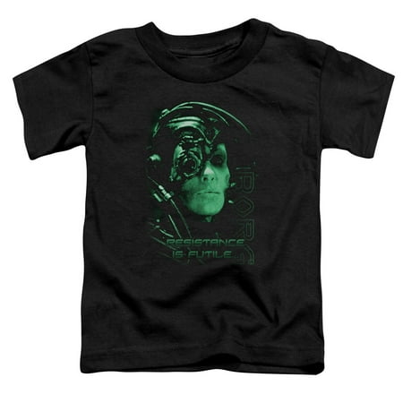 

Star Trek Resistance Is Futile Toddler T-Shirt Black