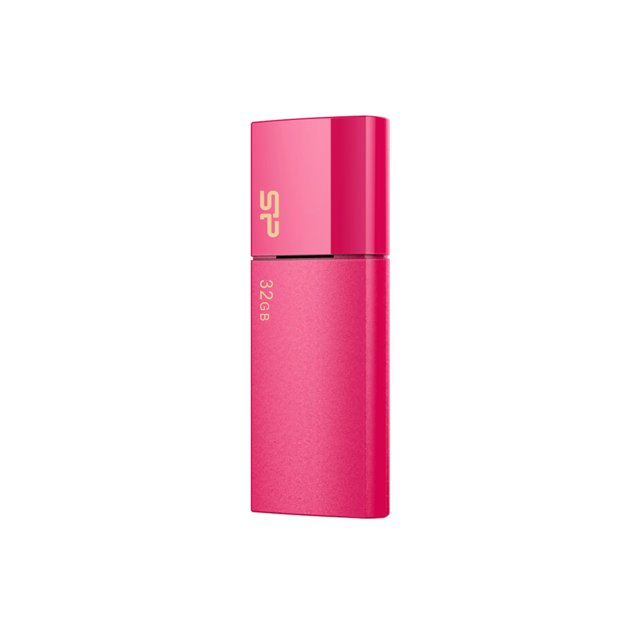 Silicon Power Clé USB 32 Go USB 3.0 Type Slide Blaze B05 Rose SP032GBUF3B05V1H