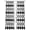 Black, variant on Bohemia Sheer Curtains 108 Inch Length 2 Panels Set Window Treatments, Retro Abstract Geometric Pattern Boho Black Rod Pocket Semi Curtains for Living Room/Bedroom/Kitchen Décor, 104"W x 108"L