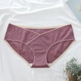 thumbnail image 2 of Panties for Women,Maternity Seamless C Panel Thong for Women Plus Size Low Rise Comfortable Underwear,Womens Underwear,Red,M, 2 of 4