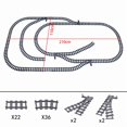thumbnail image 1 of City High-tech Trains Flexible Tracks Forked Straight Curved Rails Crossing Switch Building Block Bricks Creative Toys for kids, 1 of 10