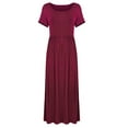 thumbnail image 4 of Dress for Womens Summer 4th of July Dresses Casual Solid Color Maxi Dresses Plus Size Sun Dresses Wedding Guest Dresses with Pockets Shermie, 4 of 6