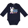 thumbnail image 3 of Inktastic My 1st Easter with Bunny and Easter Basket Boys Long Sleeve Baby Bodysuit, 3 of 5