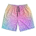 thumbnail image 5 of Goofa Colorful Glitters Printed Mens Swim Trunks Summer Quick Dry Short Beach Swimwear Bathing Suits-Small, 5 of 9