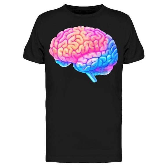 Colorful Human Brain Graphic Tee Men's -Image by Shutterstock