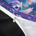 thumbnail image 4 of Erosebridal 3D Cartoon Unicorn Duvet Cover Set For Kids,Cute Magic Animal Bedding Full,Reversible Black 3 Pieces,No Comforter, 4 of 6