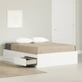 thumbnail image 1 of South Shore Fusion Full Mates Bed with 3 Drawers, in Pure White, 1 of 11