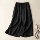 thumbnail image 2 of Pantalones cortos de pierna ancha y cintura alta de verano para mujer: pantalones informales con estampado artístico, 2 of 6