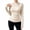 Beige, variant on Long Sleeve Shirts for Women Fitted Shirts Draped Tops Vacation Outfits Y2k Basic Shirts Going Out Tops Fall Outfits Work Blouse Beach Vacation High Neck Business Casual