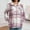 Multicolor#3, variant on SuTry Womens Tops Classic Lapel Plaid Shirt Long Sleeve Button Two Pockets Plush Lined Warm Fleece Top Fall Winter Fashion Coat(Multicolor#1,M)