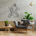 thumbnail image 5 of Hosley Black Ice Hockey Stick Down Metal Wall Decor 29.25 Inch High, 5 of 9