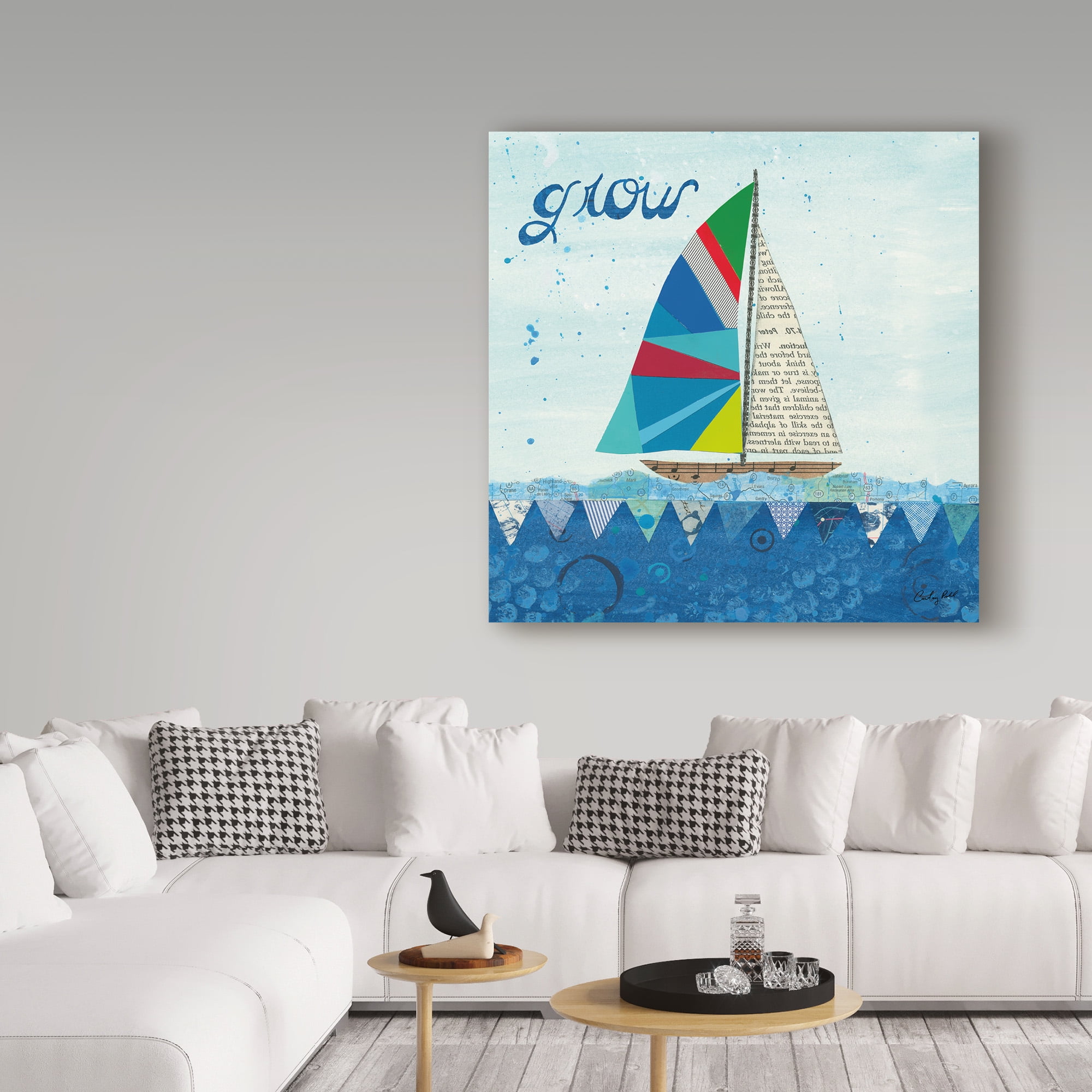 Trademark Fine Art 'Rainbow Spinnakers III' Canvas Art by Courtney Prahl
