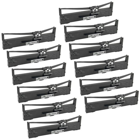 Fx 890 Impact Printer (Speedy Inks - 12PK Compatible Black Ribbon Cartridges for Epson S015329 for use in FX-890 Impact Printer, FX-890N Impact Printer, MX-80 F/T Impact Printer, LQ-1500 Impact Printer, Epson)