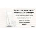 thumbnail image 3 of Tall Orbit Acrylic Tumblers 20 oz. Set of 10, Bulk Pack - Perfect for Iced Coffee, Soda, Other Hot & Cold Beverages - Clear, 3 of 5