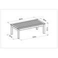 thumbnail image 2 of Amazonia Cahais Wood 4 Pieces Patio Conversation Set with Comfortable Gray Cushions, 2 of 11