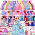 thumbnail image 1 of Ropa y accesorios para muñecas MINIFUN con muñeca 342 piezas, 1 of 7