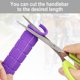 thumbnail image 5 of Par de puños ergonómicos antideslizantes de goma suave para bicicleta, color morado JM, 5 of 5