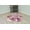 Pink, variant on Planet Rugs Flower-Shaped Round Plush Rug for Girls Bedroom & Living Room, 2 Ft Pink