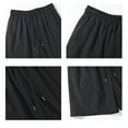thumbnail image 3 of Jjayotai Mens George Shorts, Men's Solid Color Casual Breathable Elastic Waist Shorts with Pocket, Mens Casual Shorts, 3 of 6