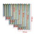 thumbnail image 4 of Irfora Cortinas de estrellas, cortinas opacas de estrellas para niños, niñas, dormitorio, sala de estar, coloridas cortinas de doble capa para ventanas, 2 paneles (40 '' W x 52 '' L, gris) Irfora Cortina, 4 of 7