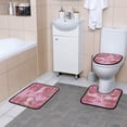 thumbnail image 6 of Shower Curtain and Rug Sets 4pcs Bathroom Sets Includes 12 Free Hooks 66" x 72" Flamingo Love Pink Paradise, 6 of 8