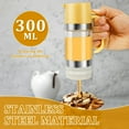thumbnail image 4 of HLONK Glass Honey Dispenser Pot 300ml Easy Refill Syrup Dispenser Jar with Handle and Spoon Honey Jar Clear Maple Syrup Dispenser  Drip Honey Container Pot for Honey Syrup, 4 of 10