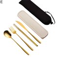 thumbnail image 1 of Ensemble de Couverts Pratiques de Qualité Alimentaire 1 Ensemble de Couverts Réutilisables pour Camping Portable Kit de Couverts Réutilisables, 1 of 4