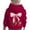 Red, variant on Cute Toddler Girls Hoodie Cherry Bow Hoodie Long Sleeve Soft Sweatshirt Graphic Kids Tops Clothes Red 3-4 Years