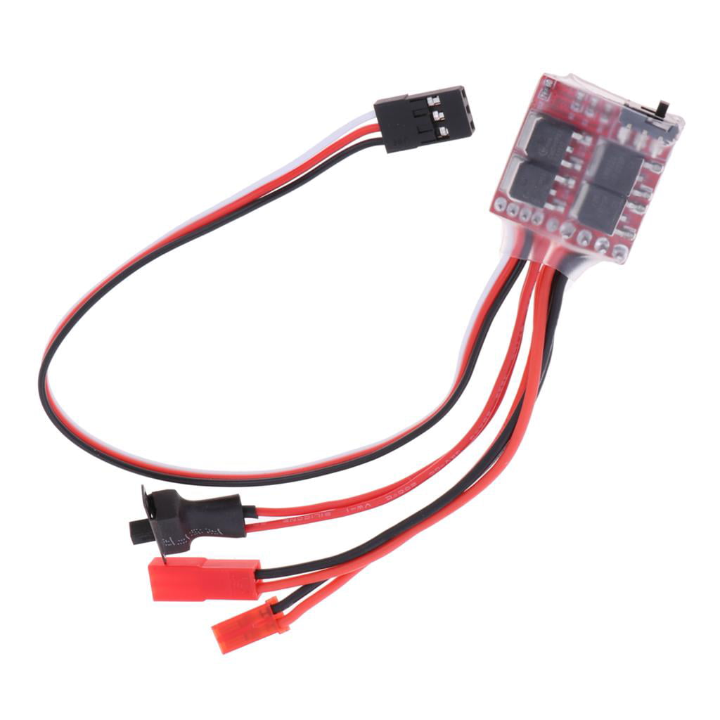 1Pcs Metal 20A 2S Brush ESC Electric Speed Control for 1/16 1/18 1/20 Scale RC 