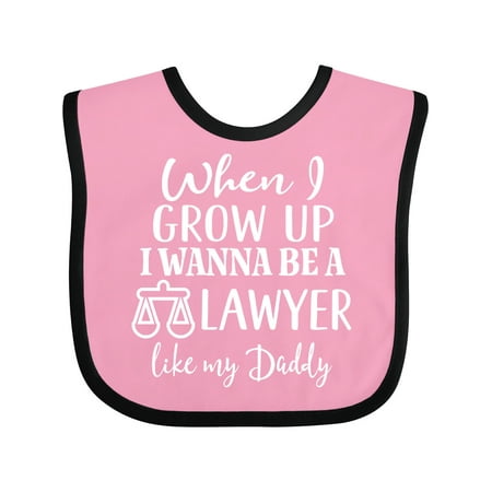 

Inktastic Future Lawyer Like Daddy Gift Baby Boy or Baby Girl Bib