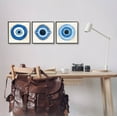 thumbnail image 2 of Stupell Industries Spiritual Evil Eye Mati Symbol Graphic Art Black Framed Art Print Wall Art, Set of 3, Design by Ziwei Li, 2 of 8