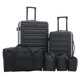 thumbnail image 1 of Juego de equipaje Travelers Club Orion, 6 piezas, negro, 1 of 7